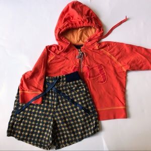 Girl 3 Item Bundle, Hoodie Shorts and Shirt Outfit